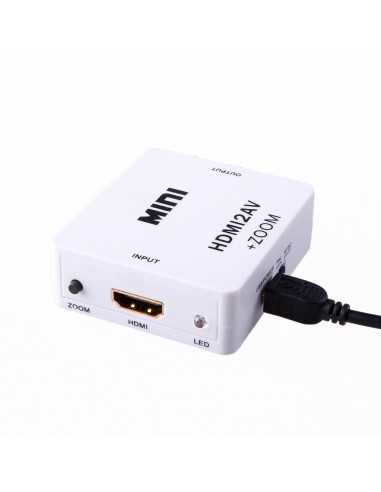 Mini Convertitore HDMI a CVBS + Audio, HDMI1.3 e ZOOM
