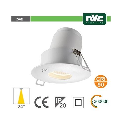 Faro direzionabile LED IP20 9W 3000K 700LM 24º FORO:95mm