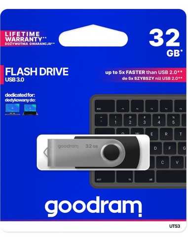 Pendrive GoodRAM 32GB UTS3 BLACK USB 3.0 - retail blister