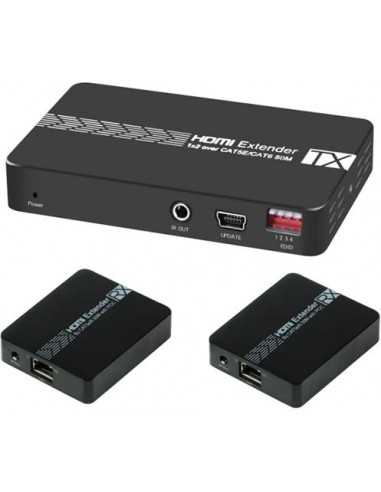 Splitter HDMI 1x2 con 2 Extender HDMI 3D 1080p@60Hz