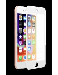 Pellicola vetro Anti Impronte Full iPhone 8/7 Plus Bianca