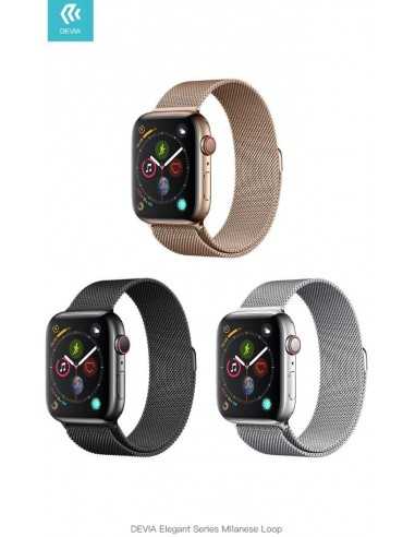 Cinturino per Apple Watch 4 serie 40mm Maglia Milano Gold