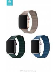 Cinturino Apple Watch 4 serie 40mm Elegant Leather Forest Gr