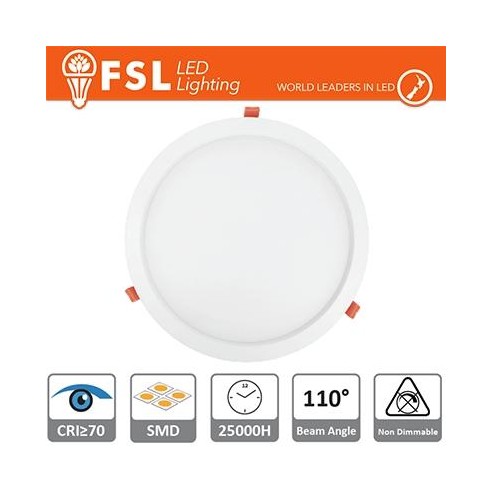 Downlight LED IP20 3W 3000K 160LM 110° FORO:75mm