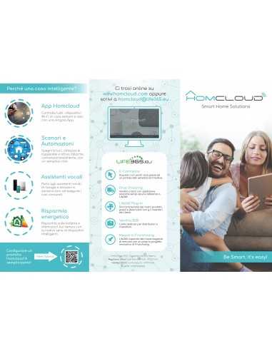 Pieghevole pubblicitario Homcloud