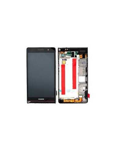 LCD per Huawei Ascend P6 Con Frame Nero