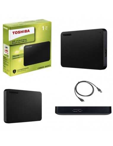 Toshiba HDD esterno 2,5'' 1 TB Nero USB 3.0 - retail box