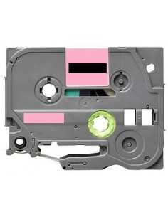 Label color Black-Pastel Pink 12mmX5m for Brother P-Touch