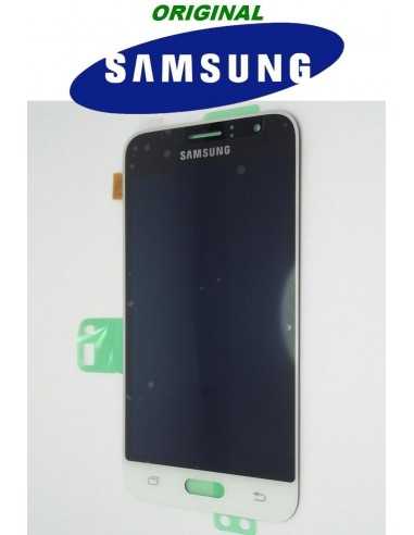 LCD ORIGINALE SAMSUNG J1 2016 BIANCO SMJ120F GH97-18224A