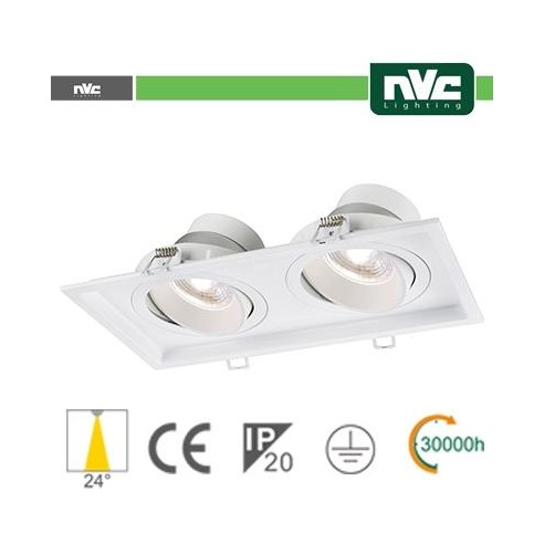 Incasso Multi lampada - 18w (2x9w) 4000k 1440lm 24°