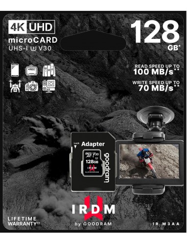 microSD 128GB CARD UHS I U3 + adapter - retail bliste