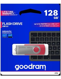 Pendrive GoodRAM 128GB UTS3 RED USB 3.0 - retail blister