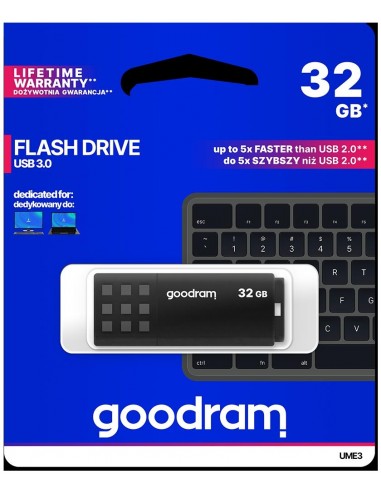 Pendrive GoodRAM 32GB BLACK USB 3.0 - retail blister