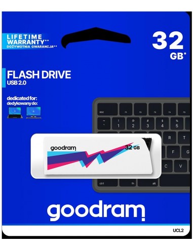 Pendrive GoodRAM 32GB UCL2 WHITE USB 2.0 - retail blister