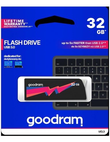 Pendrive GoodRAM 32GB UCL2 BLACK USB 3.0 - retail blister