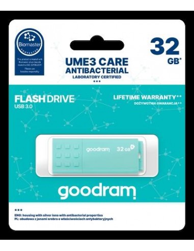 GOODRAM 32GB UME3 CARE - ANTIBATTERICA - USB 3.0