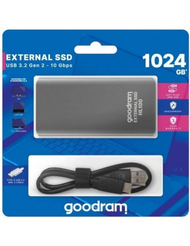Hard disk esterno USB Type-c 1TB Goodram SSDPR-HL100-01T
