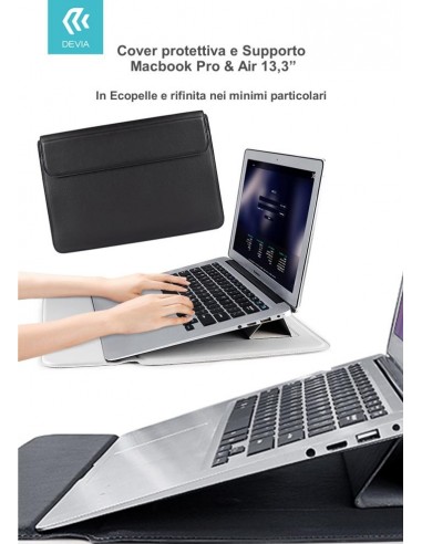 Cover protettiva per Macbook Pro e Air 13,3 2020 colore Nera
