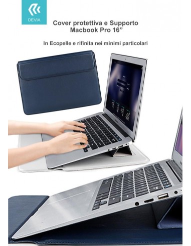 Cover protettiva per Macbook Pro 16'' con Supporto Blu