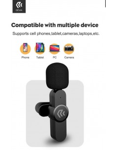 Microfono wireless per smartphone con connettore Tipo-C