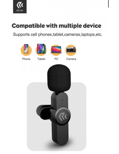 Microfono wireless per smartphone connettore Apple Lightning