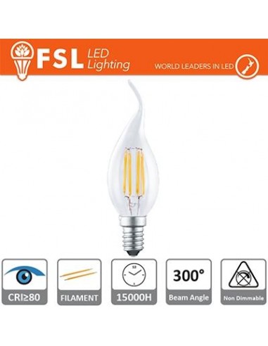 Lampada Filamento Colpo di Vento - 4W 4000K E14