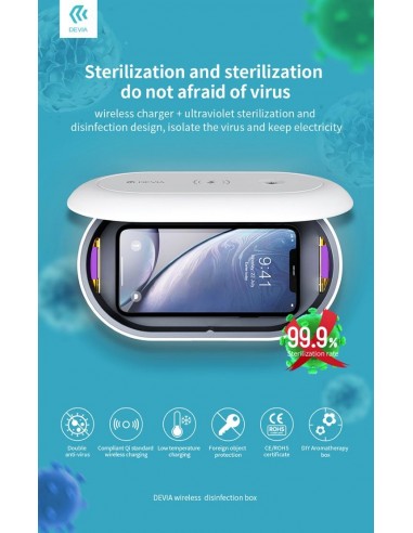 Box Sterilizzazione Aromatizzatore e Caricatore wireless