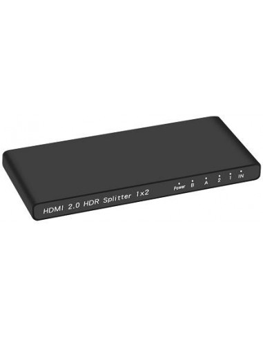 Splitter HDMI 1x2, 18G HDMI 2.0 4K2K@60Hz con Downscaling