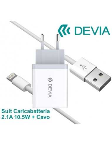 Suit Carica Batteria 2,1A e Cavo lightning iOS Apple